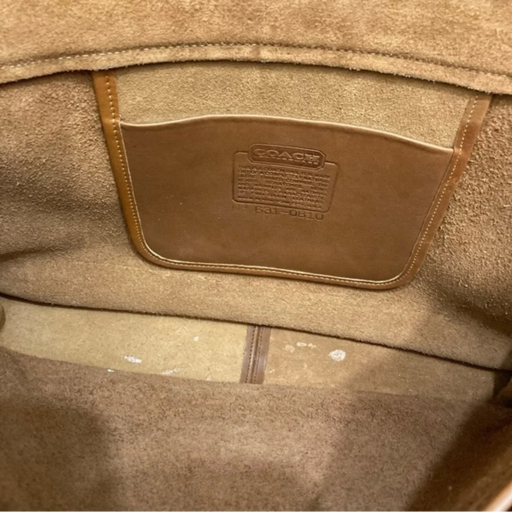 Coach vintage british tan New York City briefcase bag metropolitan 5180